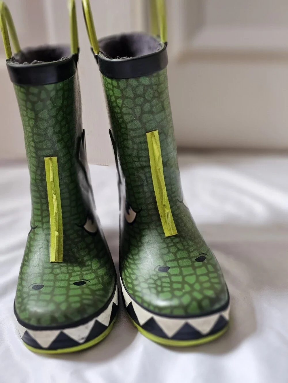 Western Chief Kids Green Dinosaur Rain Boots Size 11/12 🦖